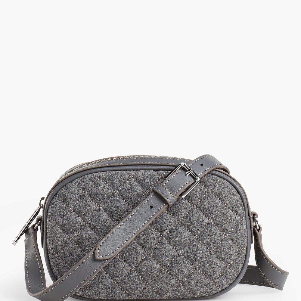 NEW Talbots Quilted Flannel Crossbody Satchel